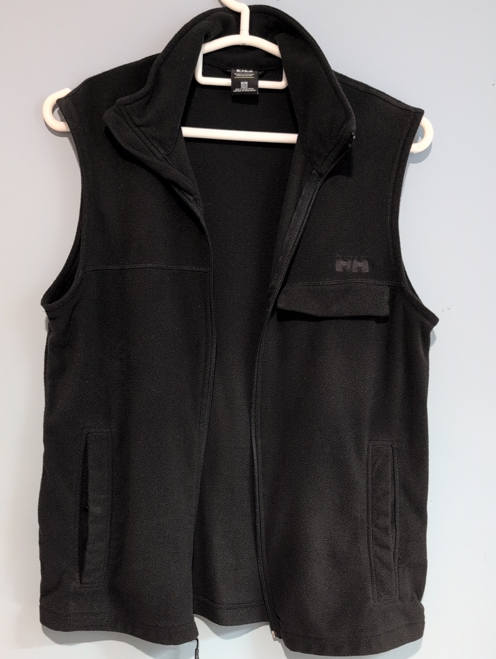 Helly Hansen Men's Black Fleece Zip Vest